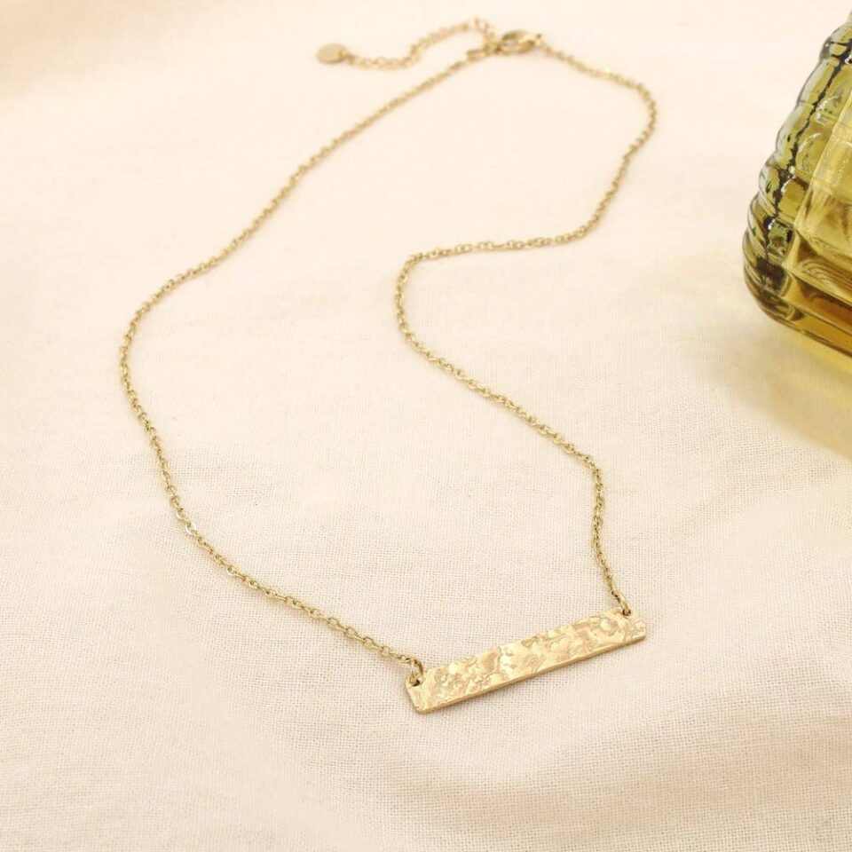 ✨ New Arrival: Γυναικείο Κολιέ από Ανοξείδωτο Ατσάλι με Μινιμαλιστική Σφυρήλατη Μπάρα