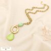 collier-contemporain-chic-acier-pendentif-rsine-0126010-vert-acier-inoxydable