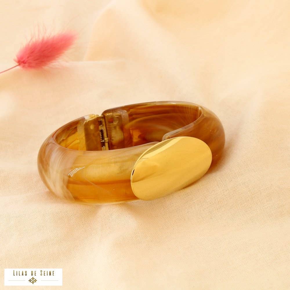 manchette-ouvrable-rsine-marbre-pice-ovale-acier-0226007-brun-acier-inoxydable
